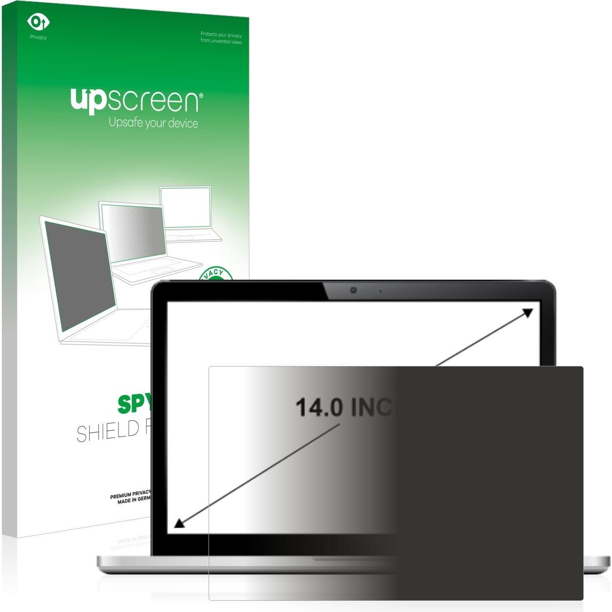 upscreen Spy Shield Blickschutzfilter (14", 16 : 9), Notebook Schutzfolie