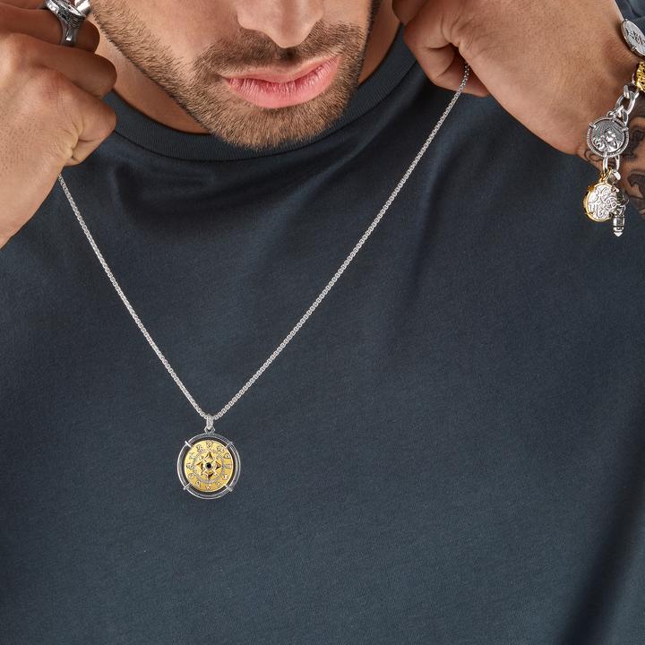 Immagine prodotto Thomas Sabo Ciondolo Amuleto Elementi della Natura Oro (Doratura in oro giallo 750, Argento 925, Annerito)