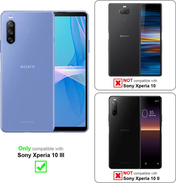 Productafbeelding Cadorabo Boek Invis. Magnetisch deksel (Sony Xperia 10 III)