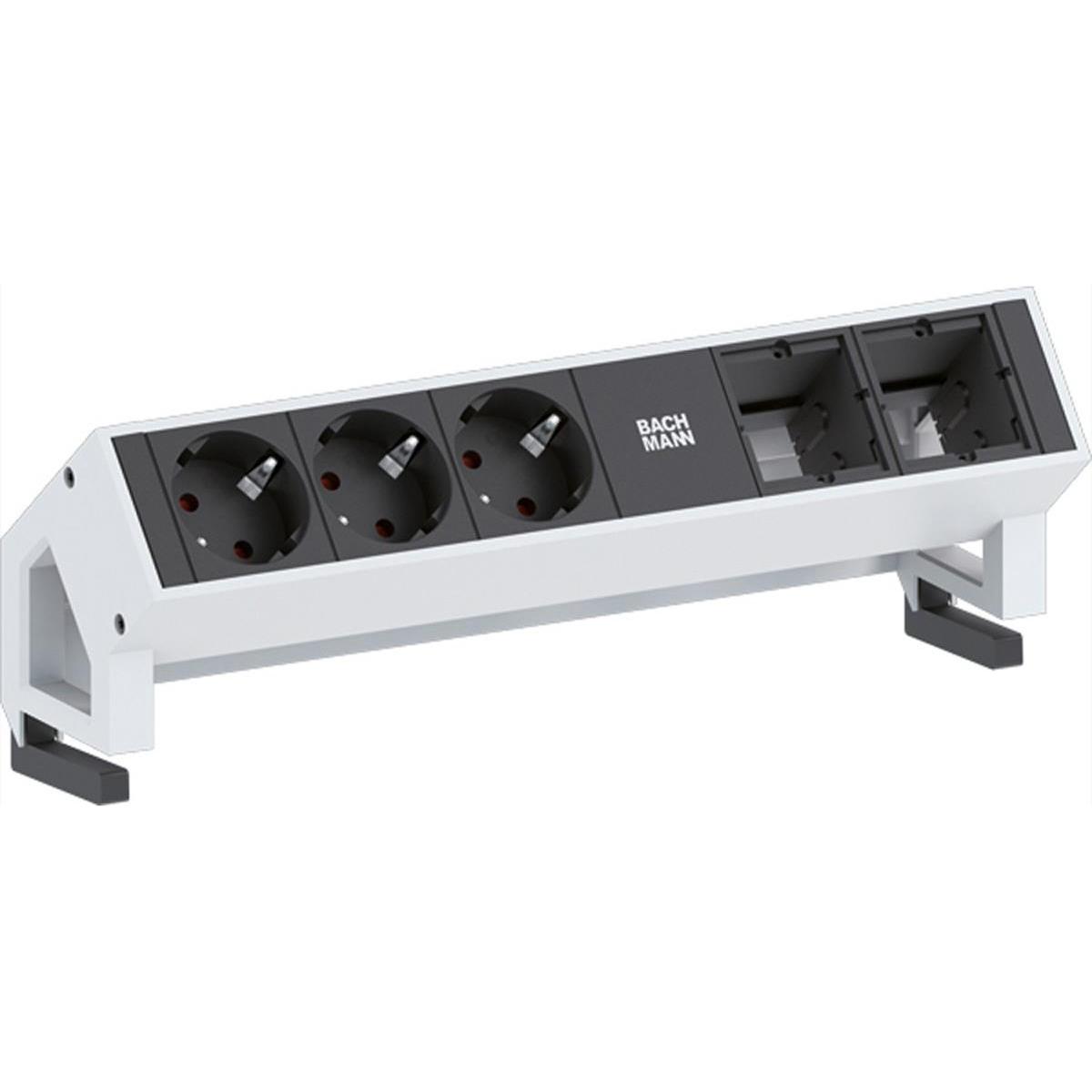 Bachmann, Steckdosenleiste, Desk 2 (3 x, CEE 7/3, 0.20 m)