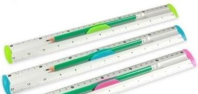 Image du produit Polsirhurt Aluminiumlineal mit Griff, 30 cm (30 cm, Aluminium)