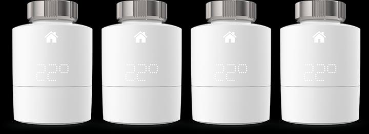 Immagine prodotto tado° Termostato radiatore intelligente - Quattro Pack