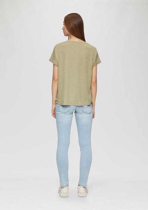Produktbild S.Oliver T-Shirt T-Shirt aus Leinenmix im Relaxed Fit (S)