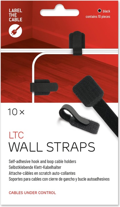 Actual product image Label-the-cable LTC Wall Velcro Cable Ties, pack of 10 (Velcro cable ties, 90 mm, 10 pcs.)