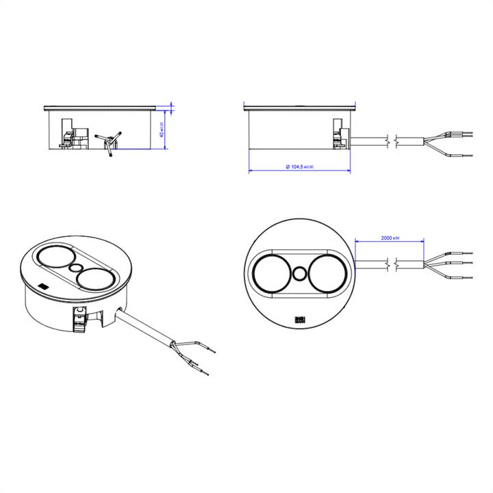 Produktbild Bachmann Multiple socket outlets