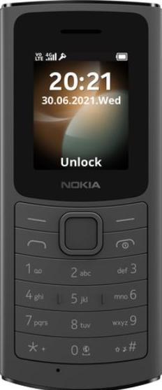 Nokia 110 4G (2022) Dual SIM Mobile Phone Black (Black, Dual SIM, 4G)