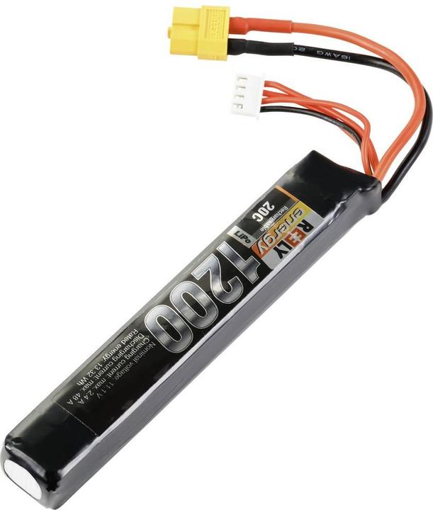 Produktbild Reely Modellbau-Akkupack (LiPo) 11.1 V 1200 mAh Zellen-Zahl: 3 40 C Softcase XT60H (11.10 V, 1200 mAh)