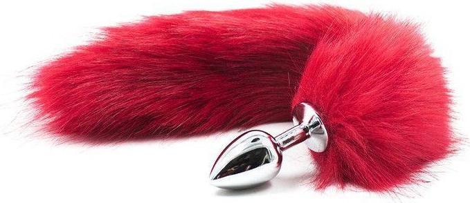 Toyz4lovers Plug anale con coda Long Fox Tail rossa