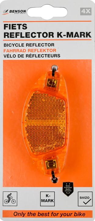 Image du produit Benson Vélo ensemble de réflecteurs k-mark 4 pcs
