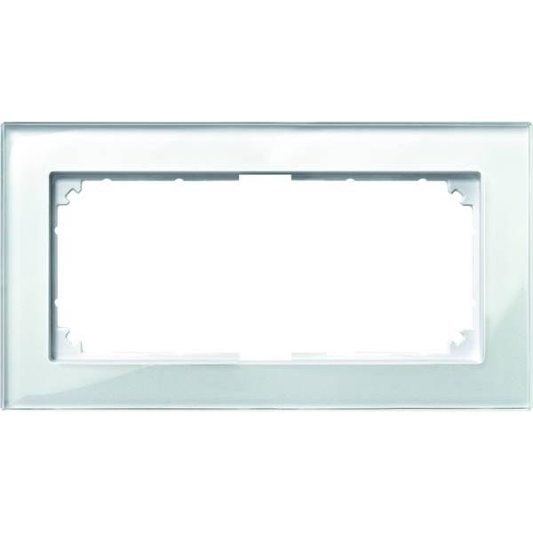 Merten, Zubehör Schalterprogramm, M-PLAN-Echtglasrahmen, 2fach ohne 487819