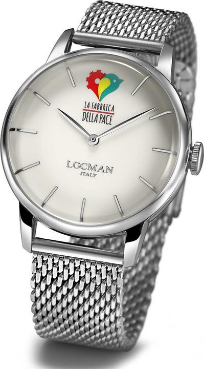 Immagine prodotto Locman Orologio da uomo Italia 1960 La Fabbrica Della Pace Ref. 0251 (Orologio da polso analogico, 41 mm)
