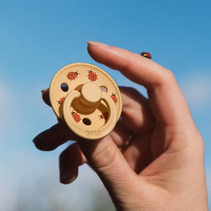 Actual product image Bibs - Pacifier Studio Colour 2 PACK Ladybug Latex - Sage - Size 3 (2x)