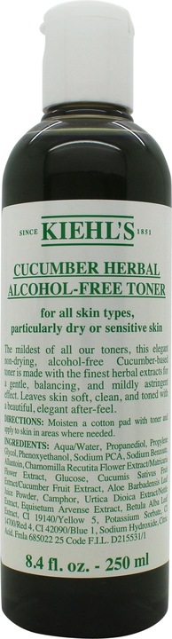 Kiehl's Cucumber Herbal Alcohol-Free Gesichtswasser (Mizellenwasser, 250 ml)