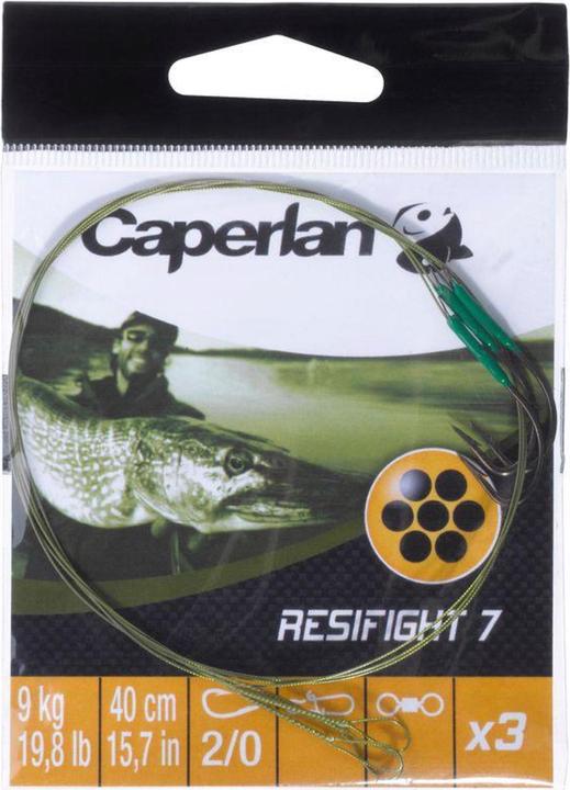 Produktbild Caperlan Vorfach Stahlvorfach Einfachhaken (40 cm)