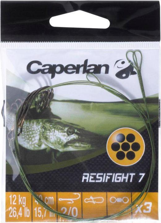 Immagine prodotto Caperlan Leader Ryderhook 12 kg 3 pezzi pesca predatori (40 cm)