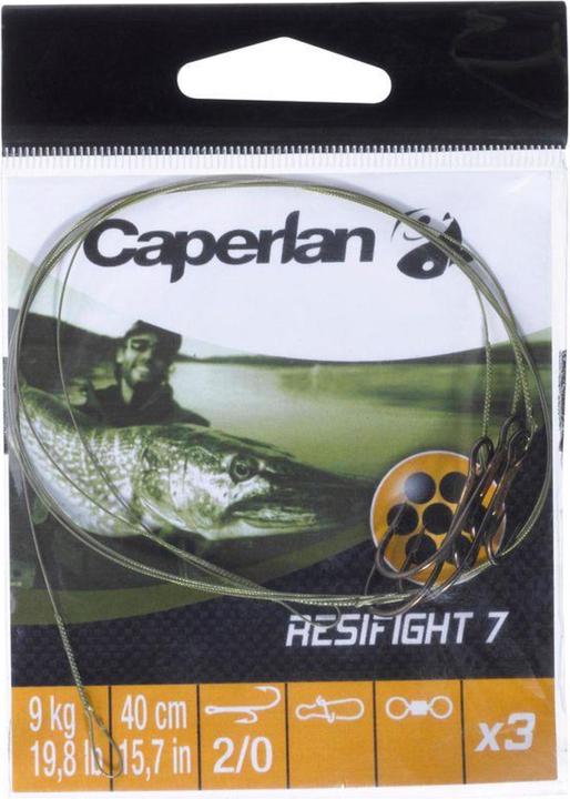 Immagine prodotto Caperlan Leader in acciaio Leader Ryderhook (40 cm)