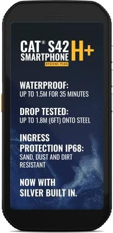 Image du produit Cat S42 H+ (32 Go, Noir, 5.50", Double SIM, 13 Mpx, 4G)