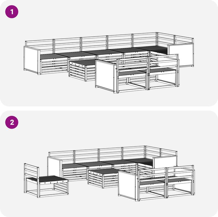 Image du produit vidaXL Outdoor-Sofa