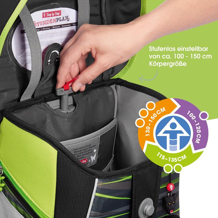 Actual product image Step by Step Schulranzen-Set SPACE „Wild Cat Chiko“, 8-tlg. (20 l)