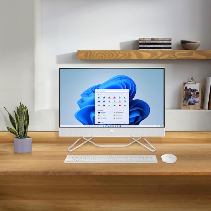 Actual product image HP 24-cb0708nd Bundle All-in-One PC - Full HD 24 Inch (512 GB, 8 GB, AMD Ryzen 5 5500U)