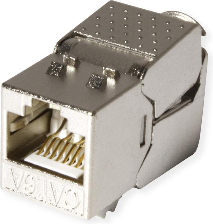 Actual product image Value Cat.6A (Class EA) Keystone, RJ-45, shielded, tool-free, SuperSLIM (Keystone module)