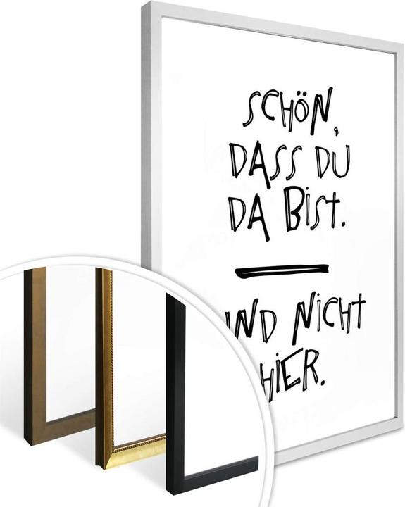 Image du produit Trenddeko C'est bien que tu sois là (24 x 30 cm)