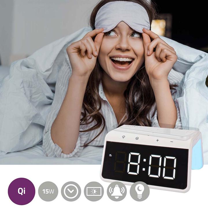 Produktbild Nedis Wecker -Kabelloses Ladegerät