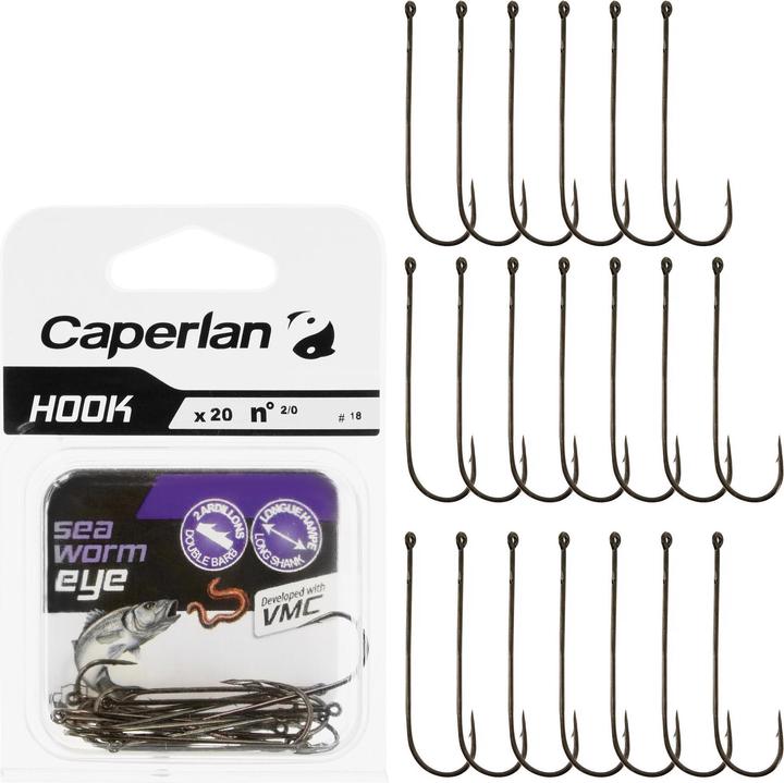 Produktbild Caperlan Haken mit Oehr Wurmhaken