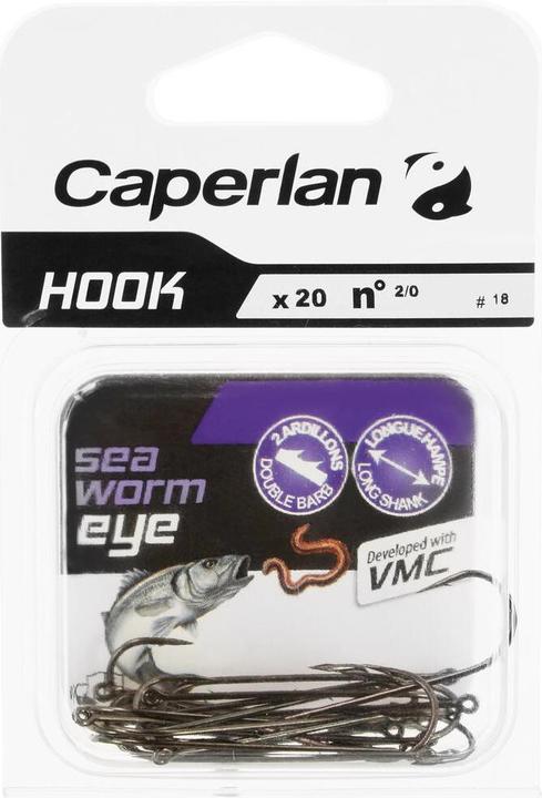 Produktbild Caperlan Haken mit Oehr Wurmhaken