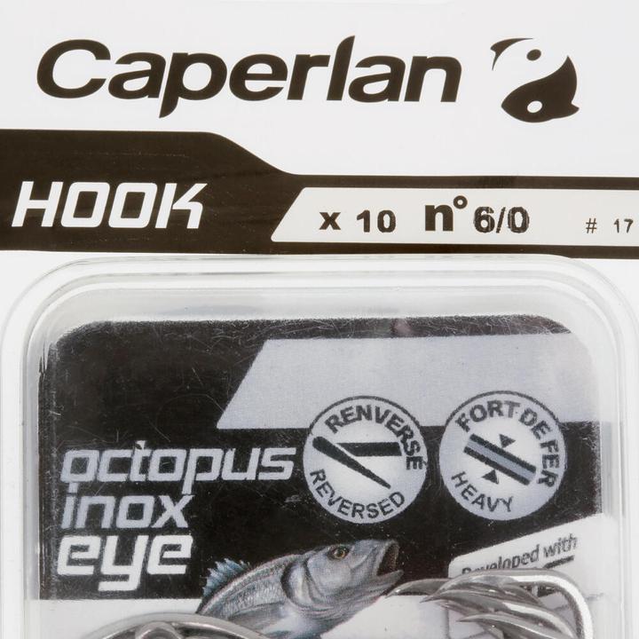 Actual product image Caperlan Hook Octopus Eye stainless steel