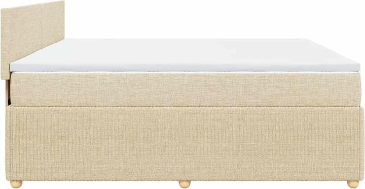Produktbild vidaXL Bo x springbett mit Matratze 200 x 200 cm Stoff (200 x 200 cm)