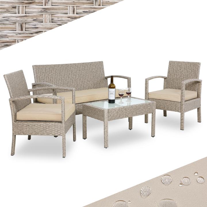Produktbild Casaria Sitzgruppe (107 x 40 x 41 cm)