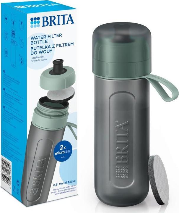 Brita Active green 2-disc filter bottle (0.60 l)