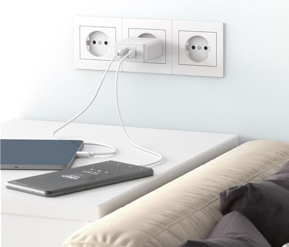 Produktbild Goobay Dual USB Schnellladegerät (30 W)