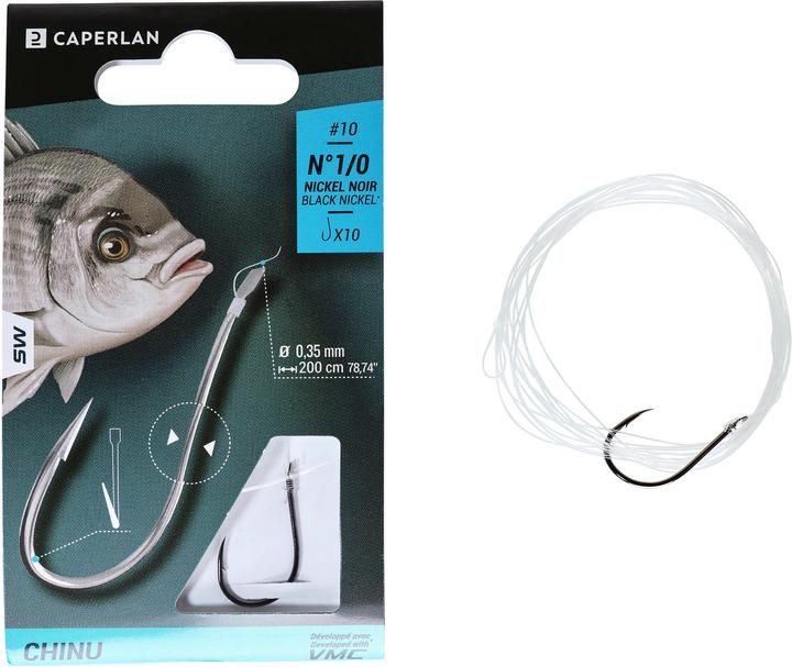 Actual product image Caperlan Leader hook Chinu tied sea fishing