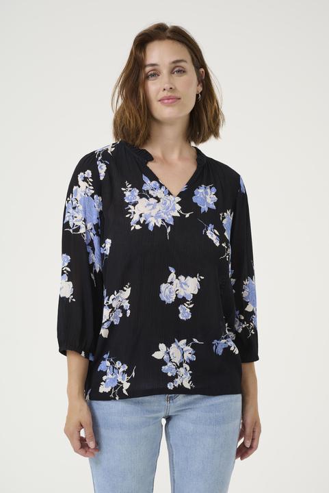 Nero, Stampa a fiori blu