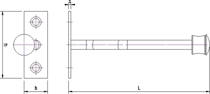 Actual product image Charmag Wall door and window buffers (1 Piece, 12 x 6 x 2 cm)