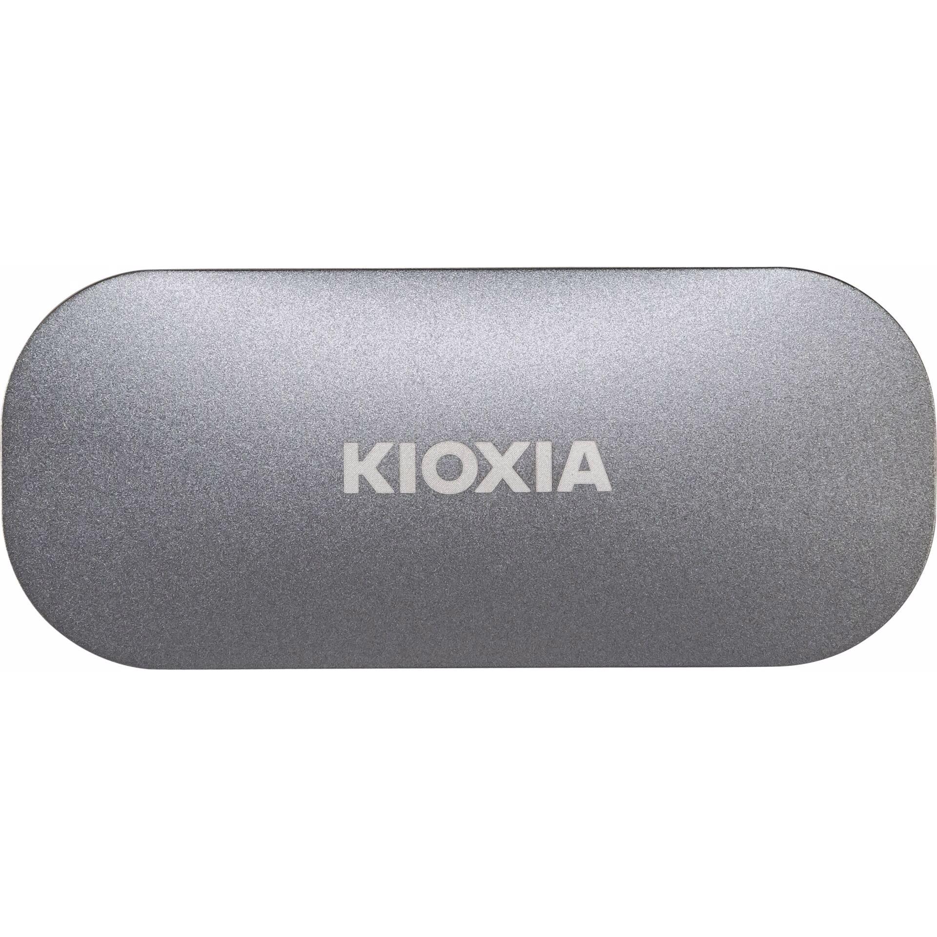 Kioxia EXCERIA PLUS Portable SSD 2TB USB 3.2 Gen2 Type C (2000 GB), Externe SSD, Grau
