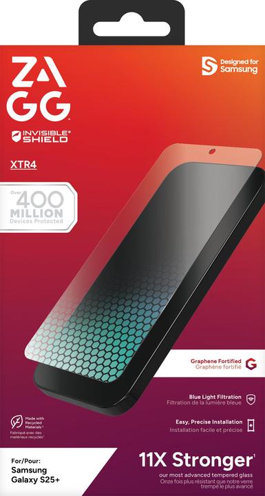 Actual product image Zagg InvisibleShield Glass XTR4 Samsung Galaxy S25+ Screen (1 Piece, Samsung Galaxy S25+)