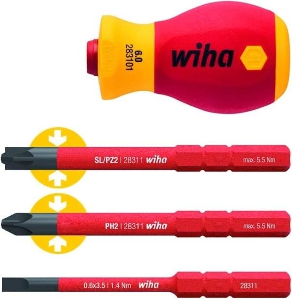 Productafbeelding Wiha VDE Omkeerbare handgreep Hendeldiameter (Phillipps kruissleuf (PH))