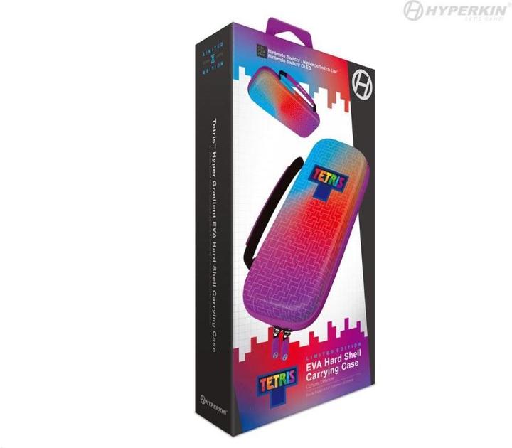 Actual product image Hyperkin Tetris Eva Hard Shell Carrying Case - Hyper Gradient (Switch, Switch Lite, Switch OLED)