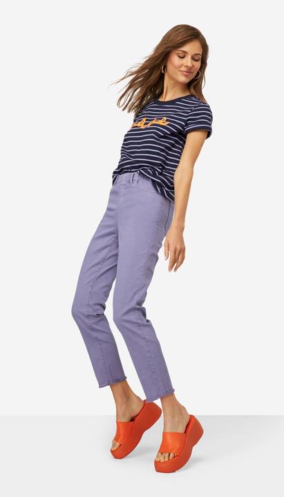 Produktbild Laurasøn 7/8-Slimhose, schmale Passform, 4-Pocket, Fransensaum, mit recyceltem Polyester (42)
