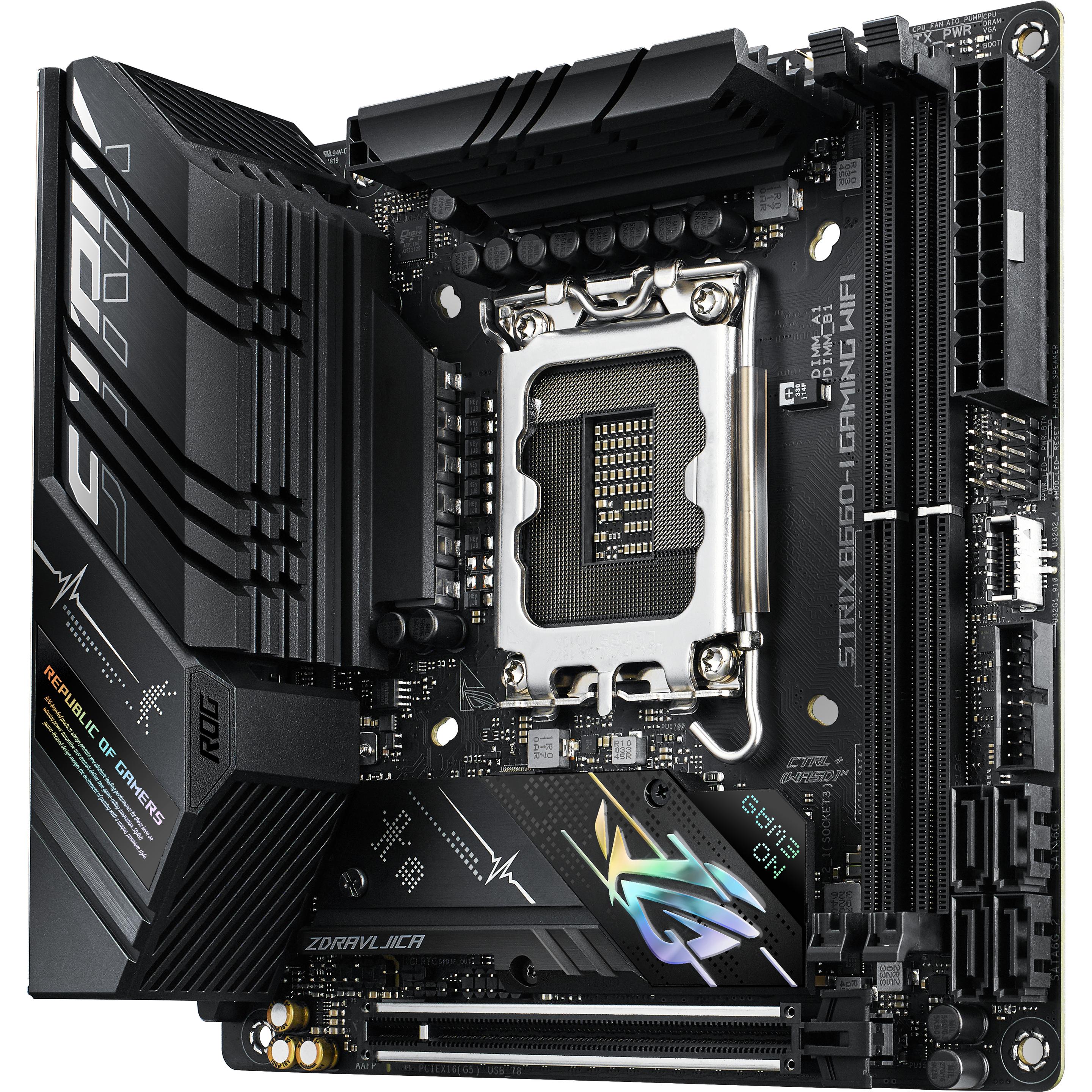 ASUS ROG STRIX B660-I GAMING WIFI (LGA 1700, Intel B660, Mini-ITX), Mainboard