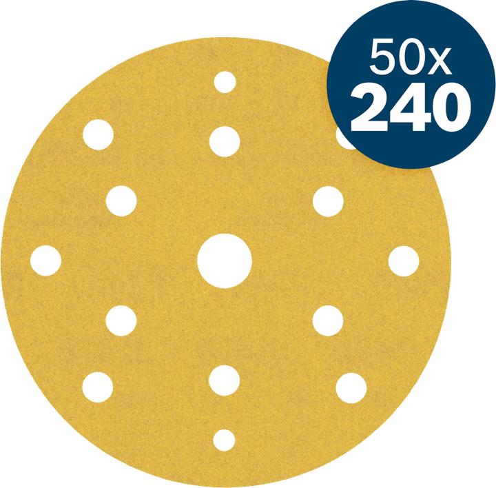 Image du produit Bosch Professional Zubehör Feuille abrasive pour ponceuse excentrique (240)