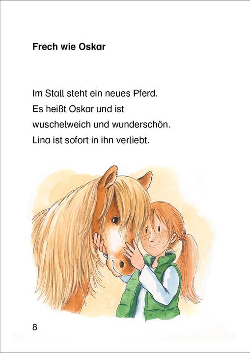 Produktbild Leselöwen 1. Klasse - Das neue Pferd in der Reitschule (Deutsch, Eva Hierteis, Franziska Harvey, Loewe Erstlesebücher, 2021)