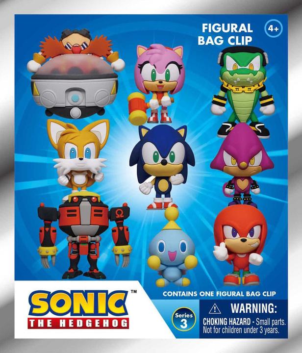 Monogram Sonic - The Hedgehog 3D PVC-Taschenanhänger Series 3 Display (24)