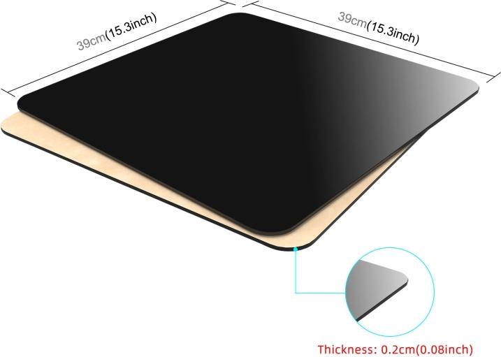 Immagine prodotto Puluz 40cm Photography Acrylic Reflective Display Table Background Board (Black) (Ulteriori accessori)