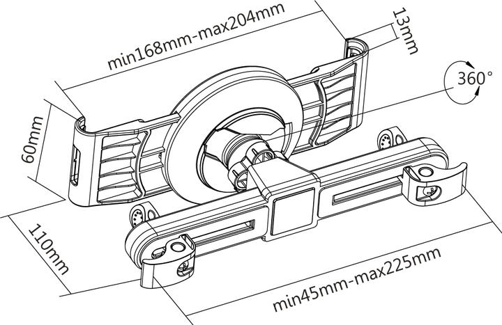 Actual product image Reflecta Tabula Car Universal Tablet Holder