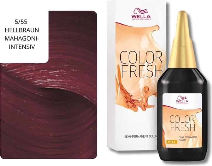 Produktbild Wella Color Fresh (5/55 Hellbraun Mahogani Intensiv)