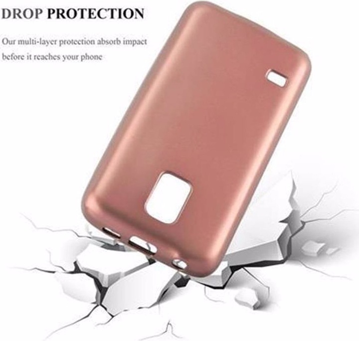 Produktbild Cadorabo TPU Matt Metallic Cover (Samsung Galaxy S5 Mini, Samsung Galaxy S5 Mini Duos)